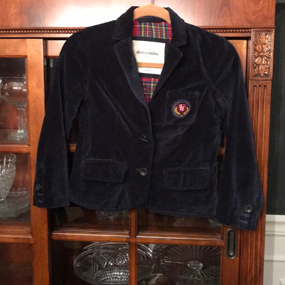 Abercrombie kids velvet blazer